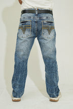 Vintage Signature Straight-Leg Jeans