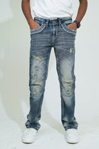 Heritage Frost Embroidered Boot Cut Jeans