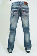 Heritage Frost Embroidered Boot Cut Jeans