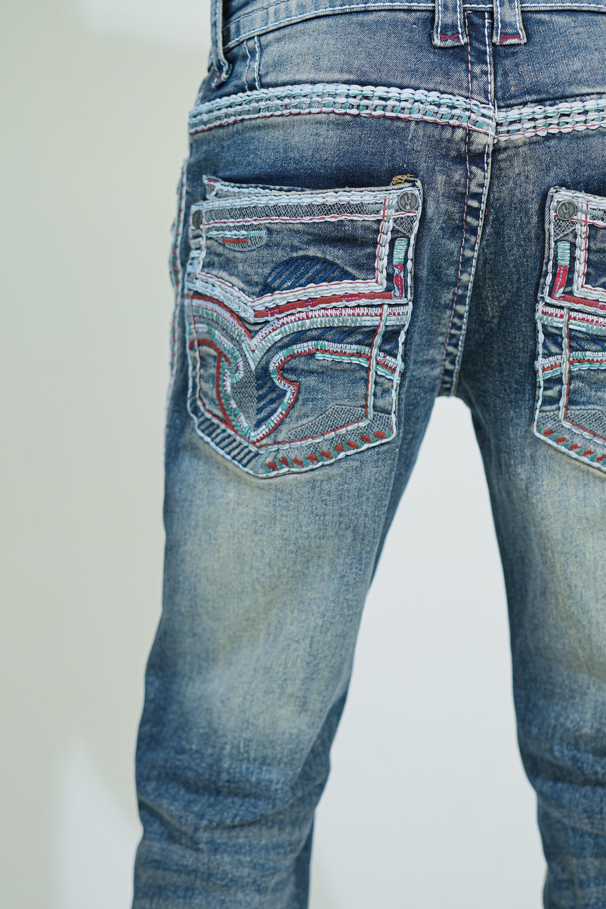 Heritage Frost Embroidered Boot Cut Jeans